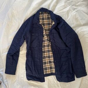 Men's Navy Quilted Jacket